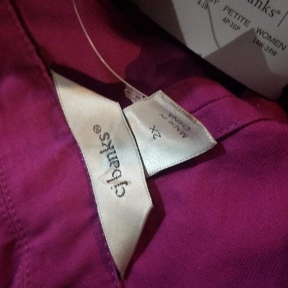 CJ Banks Size 2X Purple Full Zip Jacket - Picture 5 of 7